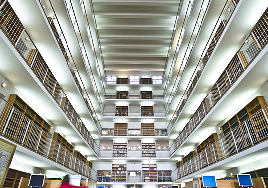 Libros en la biblioteca