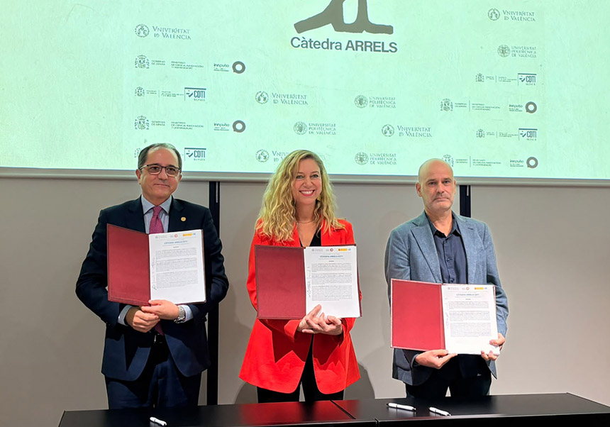 De izquierda a derecha: Juan Luis Gandía, Elisa Rivera y Jordi Mazón.