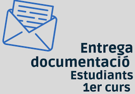 Entrega de documentación de matrícula.  Curso 2020-2021