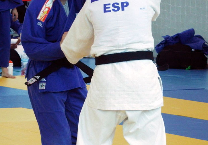 Imatge d'una competició de judo.