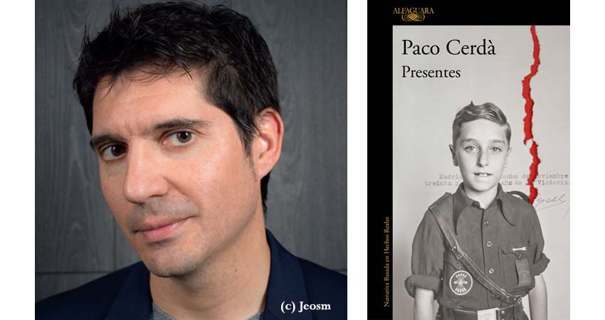 Foto de Paco Cerdà i portada del llibre