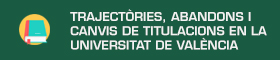 Trajectòries, abandons i canvis de titulació en la Universitat de Valencia