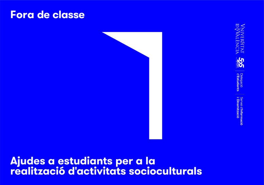 Imatge d'una porta que s'obri i text Ajudes Fora de classe
