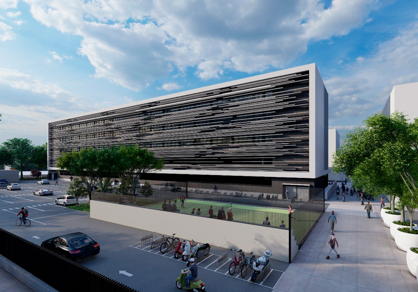 Construction of the West Classroom Building 2 on the Tarongers Campus