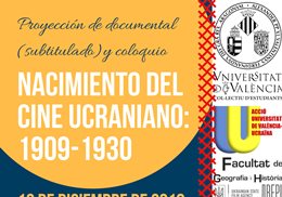 Nacimiento del cine Ucraniano: 1909-1930. 12 de diciembre de 2018