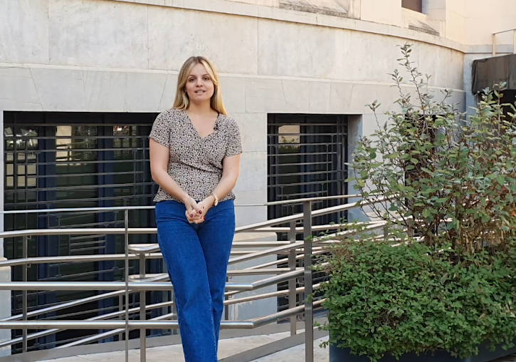 Elena Pardo, graduada en Enfermería por la UV i enfermera en el Hospital Clínico de València.