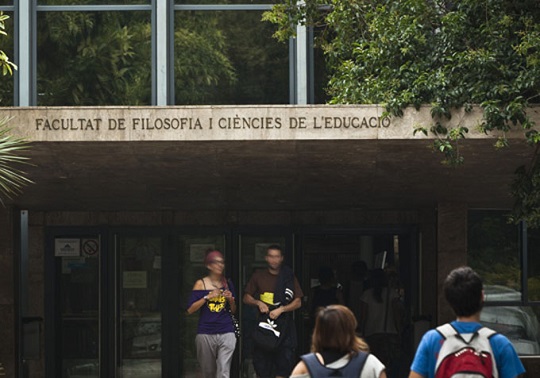 Facultat de Filosofia i Ciències de l’Educació.