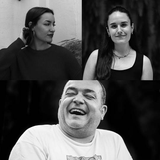 Foto de tres persones