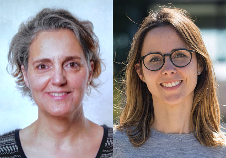 Fanny Petit (izquierda) y María Iranzo, investigadoras de la Universitat de València.