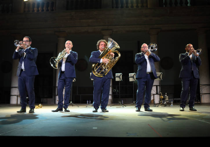 Spanish Brass en su actuación en el festival Serenates 2019.