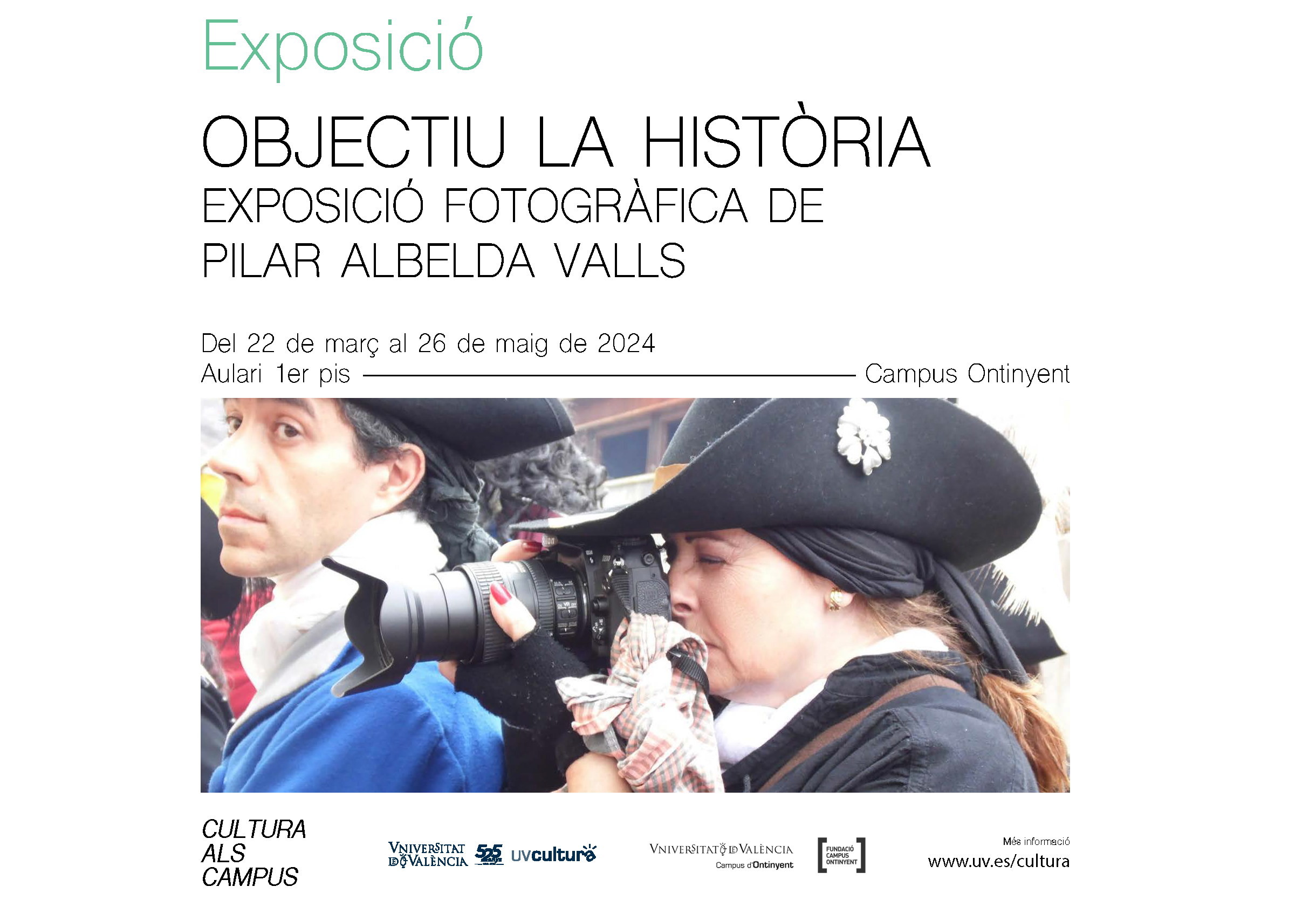 Cartel exposición fotográfica: Objectiu la història