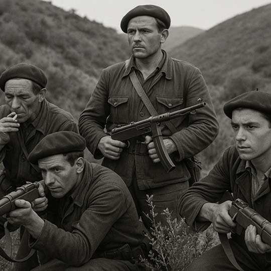 Quatre homes amb armes