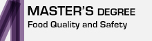 banner Master's degree in foof quality and safety