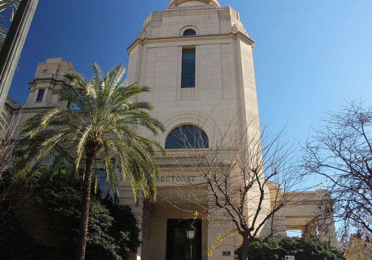 Edificio de Rectorado de la Universitat de València.