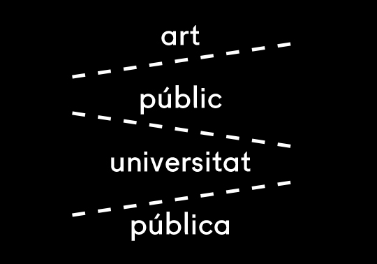 Cartell Mostra art públic / universitat pública