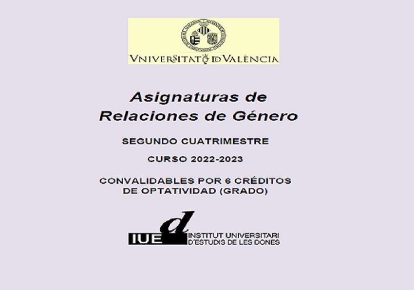 Asignatura de Relaciones de Género