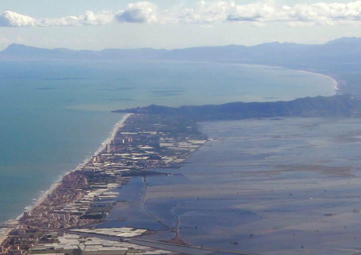 Vista aèria de la costa.