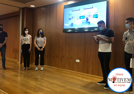 Els equips finalistes de MOTIVEM 2021 reben formació en comunicació per ajudar-los a transmetre les seues idees