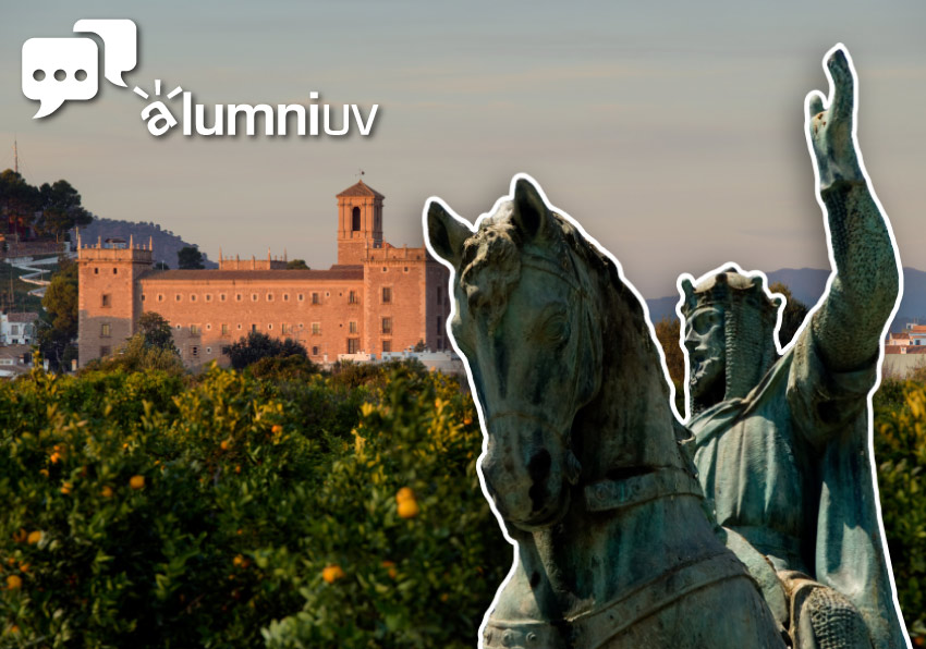 Imatge del esdeveniment:Monestir del Puig amb una imatge de Jaume I