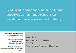 Natural selection in functional pathways: an approach to evolutionary systems biology