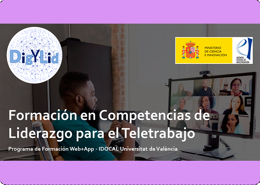 cartell Formació de competències de lideratge per al teletreball