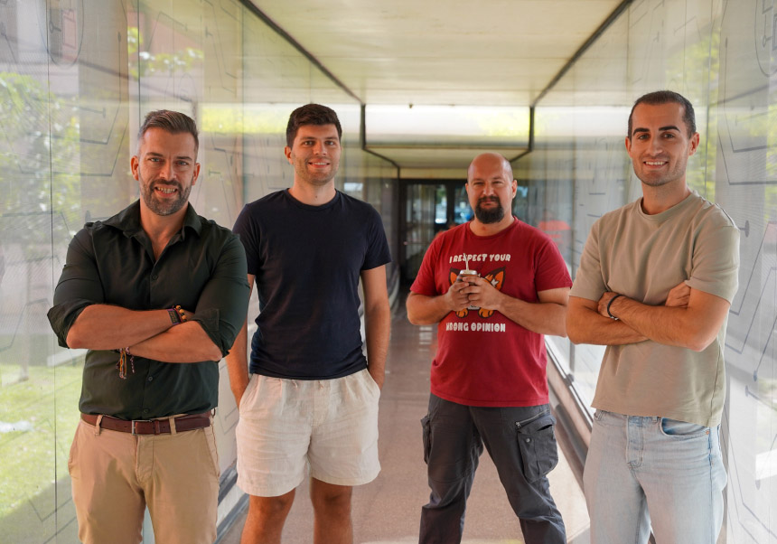 D'esquerra a dreta: José J. Baldoví, Diego López Alcalá, Andrei Shumilin i Alberto M. Ruiz.