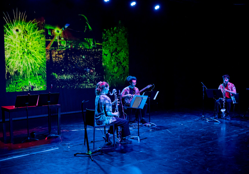 Un momento de la actuación.