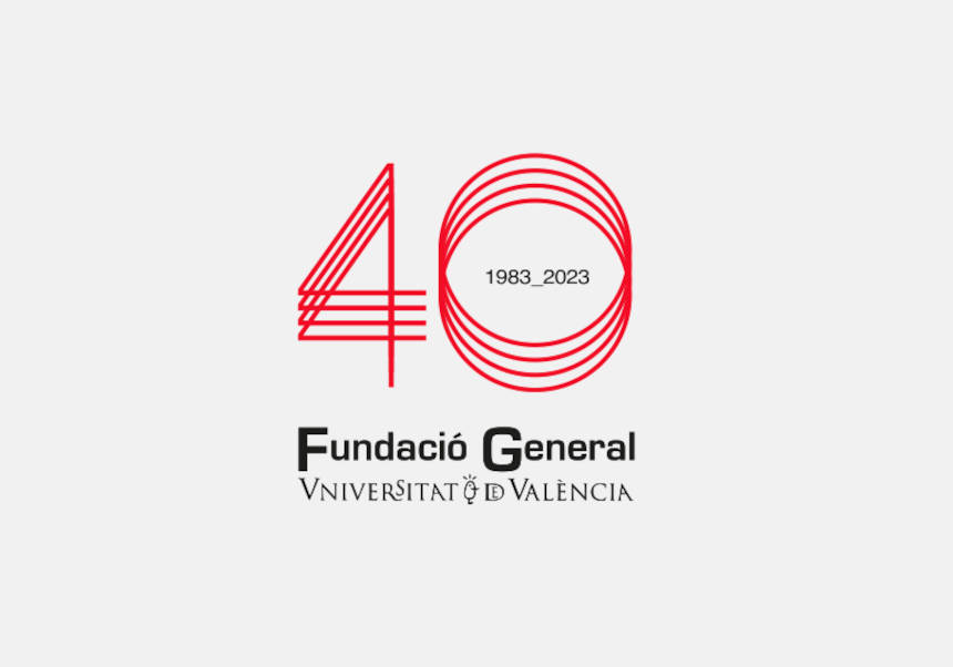 Marca del 40 aniversario de la FGUV.