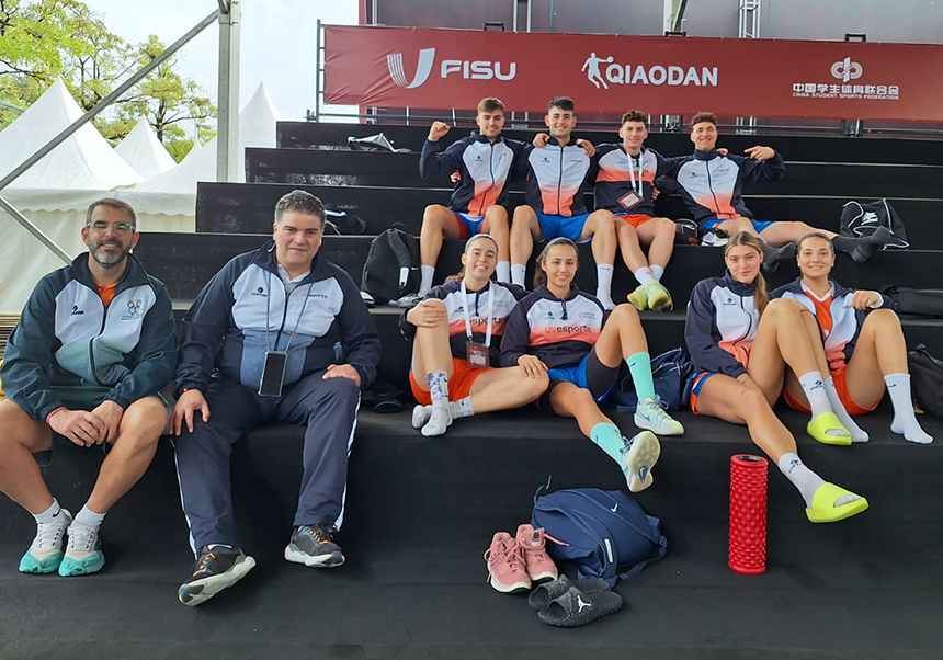 foto de la delegación 3x3 de la UV
