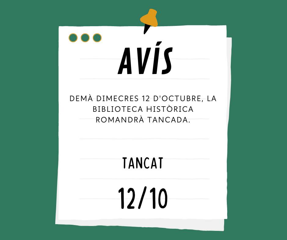 Biblioteca tancada