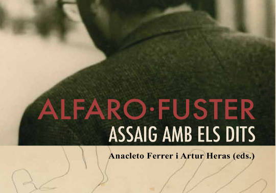 Fragment de la portada del catàleg de l'exposició Alfaro-Fuster.