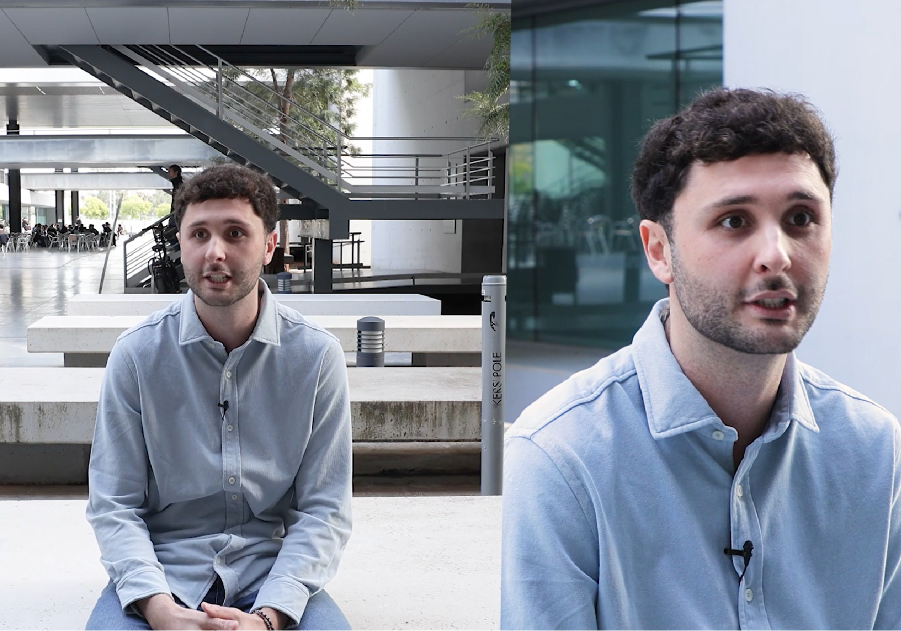 Marc Barata, estudiant del grau Enginyeria Electrònica en la serie TREBALLEM UV