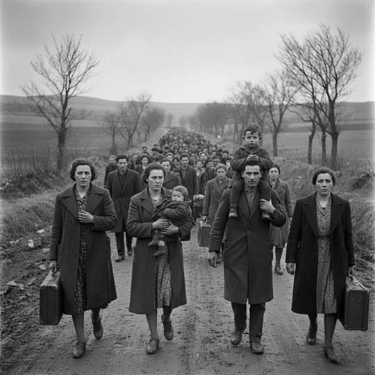 Foto de gent emigrant