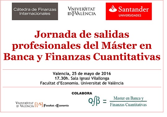 Poster about the day of professional opportunities of the Master of Banking and Quantitative Finance