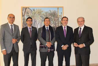 The five Principals of the Valencian public universities.