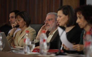 Un moment del Claustre de la Universitat de València.