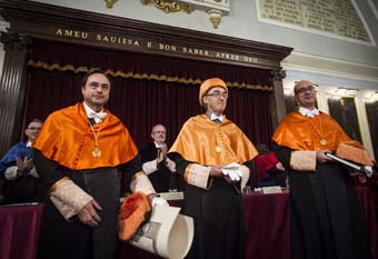 Vicent Soler, Paul de Grauwe and Cecilio Tamarit.