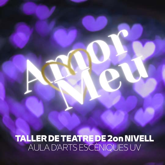 Cartell amb cors i escrit Amor Meu