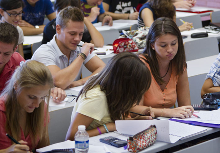 Students, stock footage.