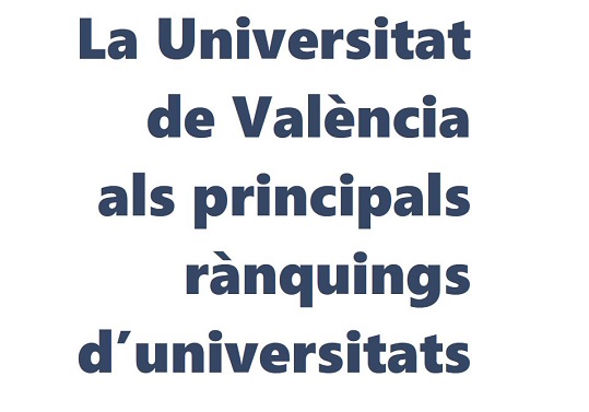 La Universitat de València als principals rànquings d’universitats