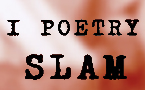 cartel con el título de Poetry slam