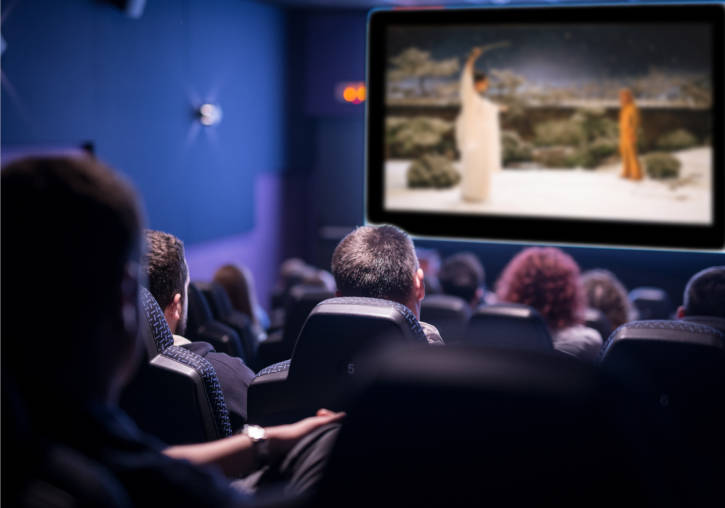 Una sala de cinema.