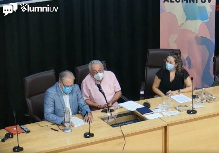 Un momento de la conferencia de Toni Tordera y Pasqual Pastor, moderados por Susana López-Albert.