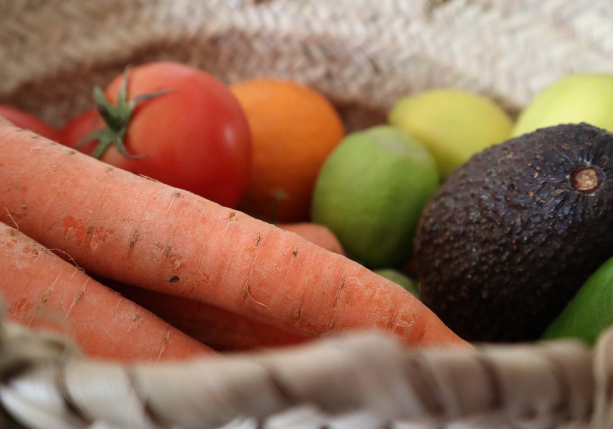 Bodegón de frutas y verduras