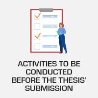 Task that should be conducted before submitting the dissertation in the deposit