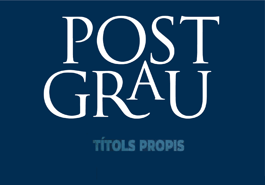 Presentación de propuestas de títulos propios de postgrado curso 2025-2026