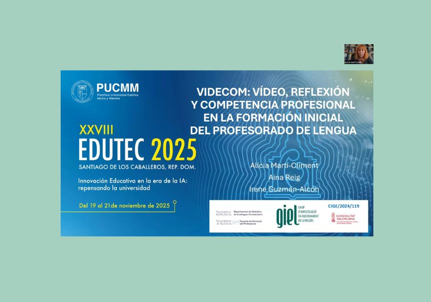 El projecte VIDECOM es presenta en el Congrés Internacional EDUTEC