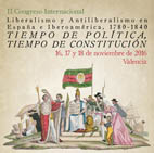 II Congrés Internacional ‘Liberalisme i Antiliberalisme a Espanya i Iberoamèrica, 1780-1840’