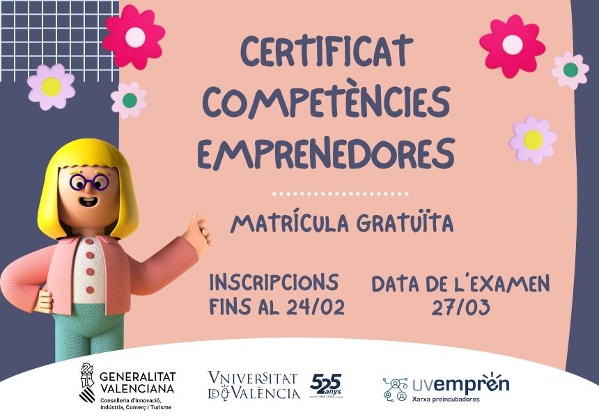 Imatge informativa del Certificat de Competències Transversals Emprenedores Innovadores