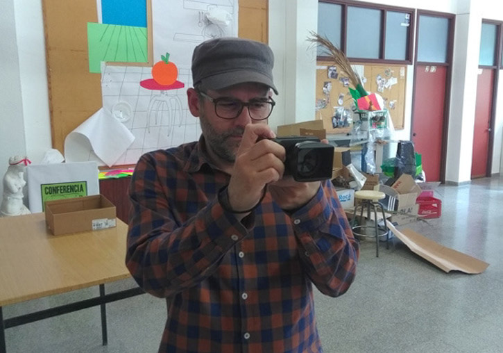 El profesor Ricard Ramon trabajando en una de las sesiones.
